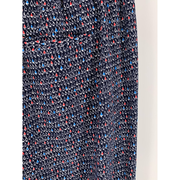 TALBOTS Sailboat Print Elastic Cuff Pants Nautical Sailing Boat Novelty 10 - Picture 5 of 10